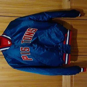 Pistons Varsity Bomber jacket, size large